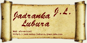Jadranka Lubura vizit kartica